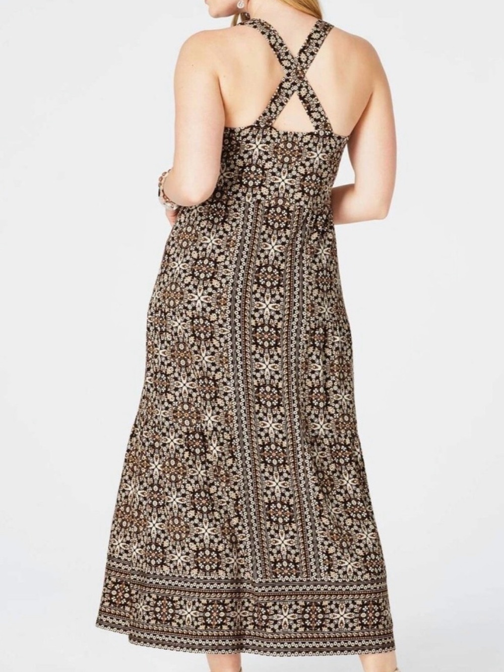 J.Jill Kona Cross Back Knot Maxi Dress